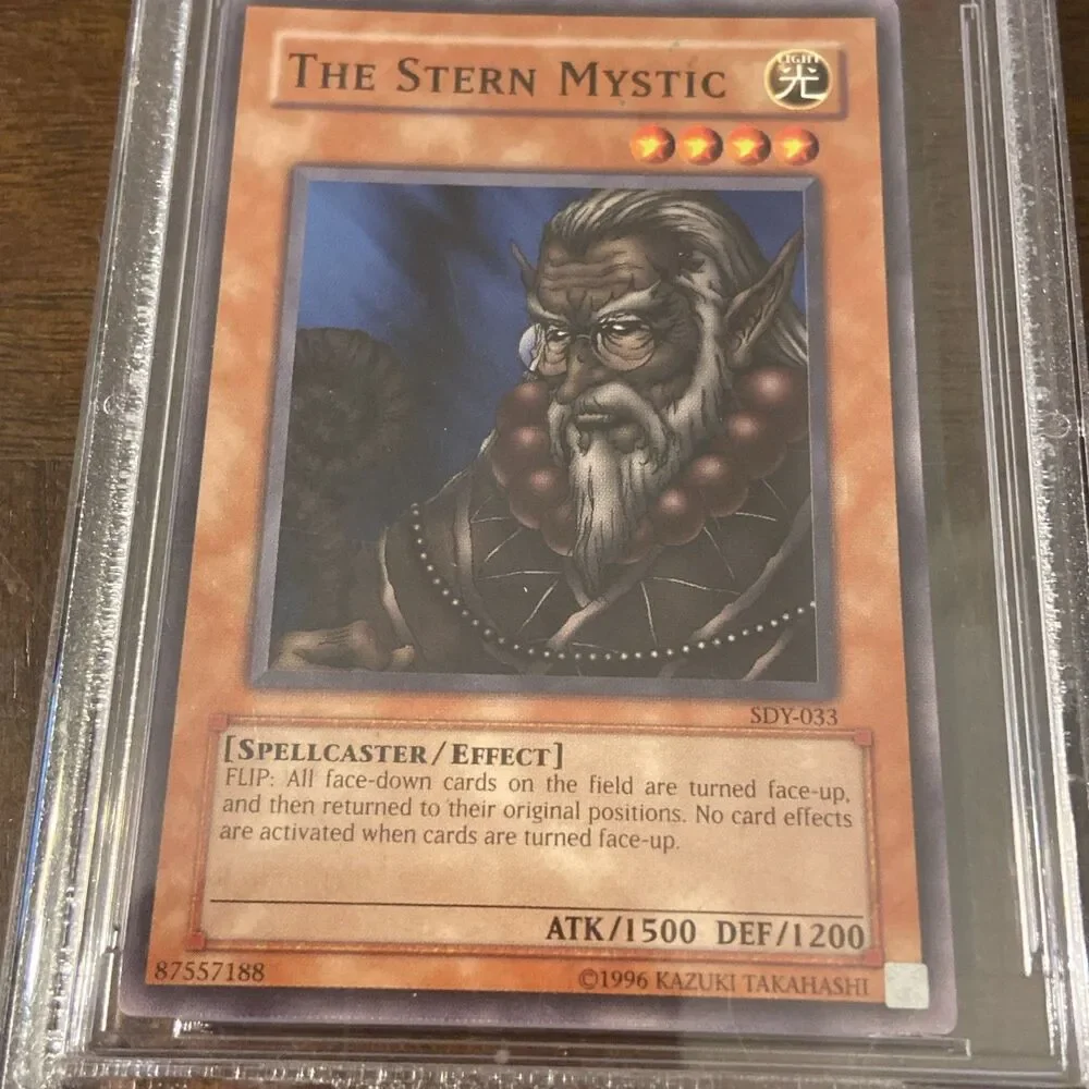 2002 YU-GI-OH! STARTER DECK: YUGI #033 THE STERN MYSTIC Graded 10